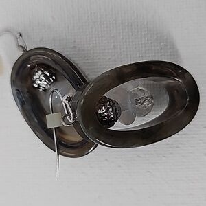 Chico's Lightweight Oval‎ Gray Drop Earrings